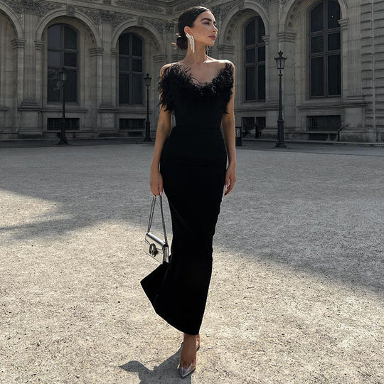 Damen Hochwertiges Sommerkleid mit feinem Spitzenbesatz R&B