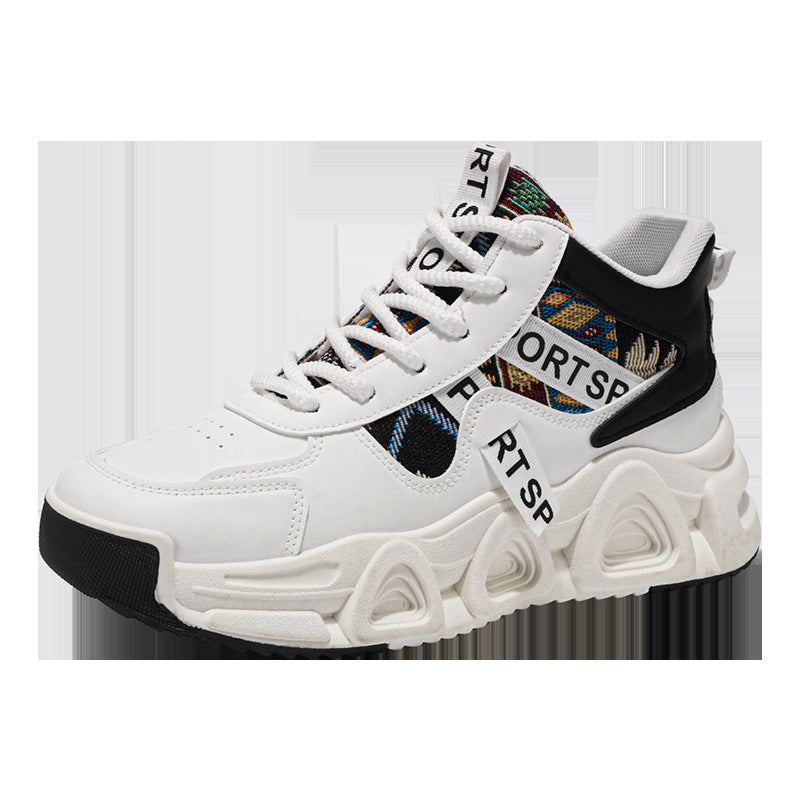 Damen High-Top Sneakers mit futuristischem Design und sportlicher Dämpfung R&B