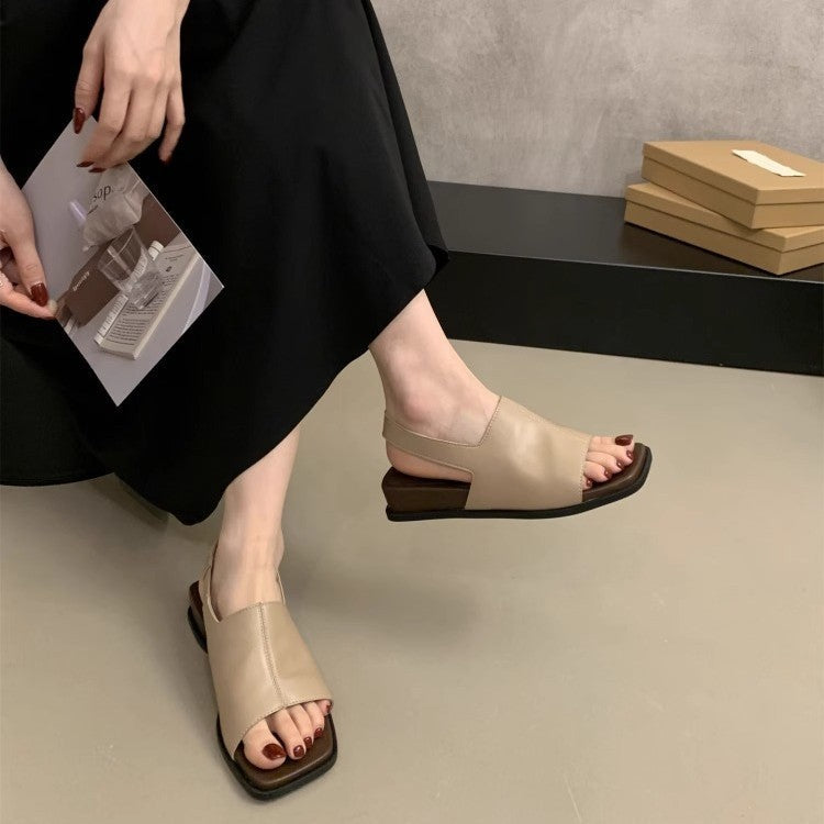 Damen elegante und bequeme Sandalen mit modischem Riemchen und ergonomischer Sohle R&B