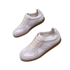 Damen Sportliche Leder Sneakers mit modischem Design und rutschfester Sohle R&B