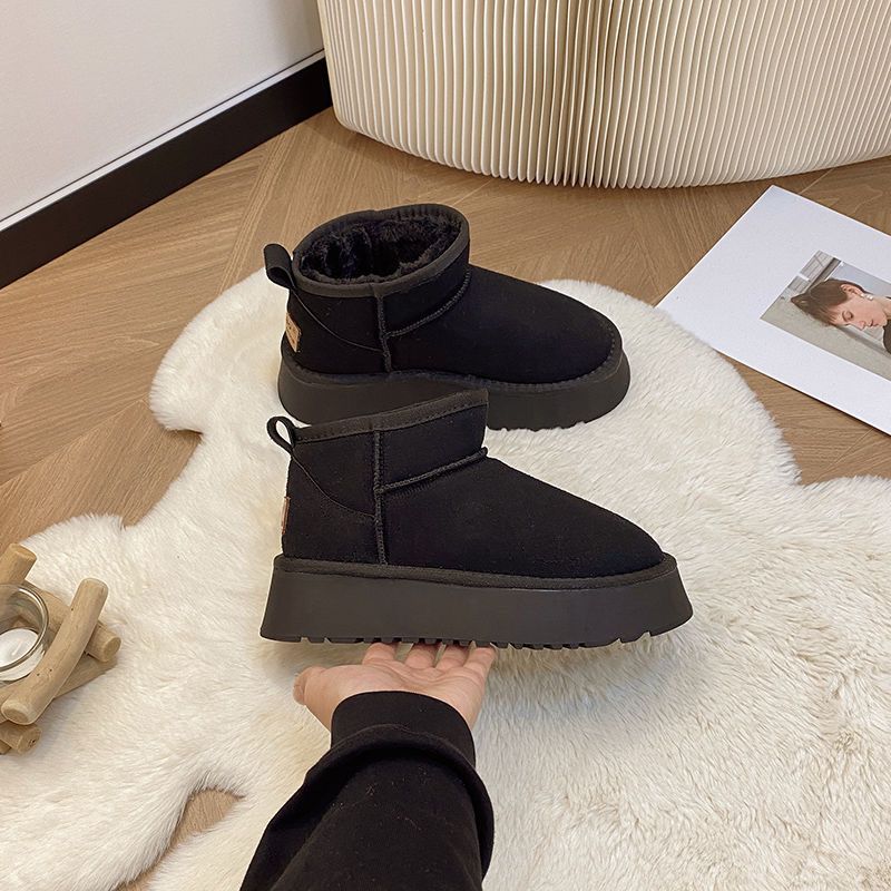 Damen Kuschelige Winterstiefel mit warmem Innenfutter und robuster Sohle R&B