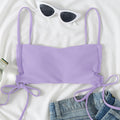 Damen Crop-Top mit verstellbaren Schleifen R&B
