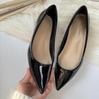 Damen spitze Ballerinas mit elegantem Glanzfinish R&B