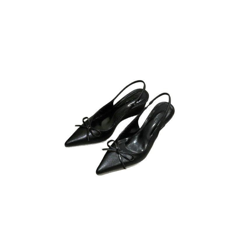 Damen elegante Wedgesandalen mit Schleifenverzierung R&B