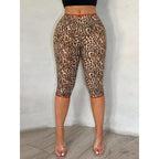 Damen Leggings mit modischem Tierdruck und elastischem Bund R&B