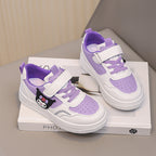 Damen Kindersneaker mit niedlichem Tiermotiv und praktischem Klettverschluss