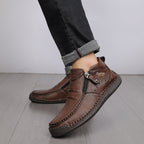 Herren Bequeme Leder Slipper R&B