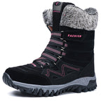 Damen Winterboots mit dicker isolierender Fütterung und rutschfester Sohle R&B