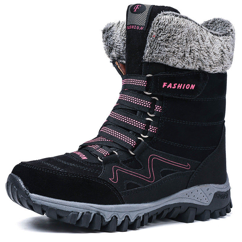 Damen Winterboots mit dicker isolierender Fütterung und rutschfester Sohle R&B