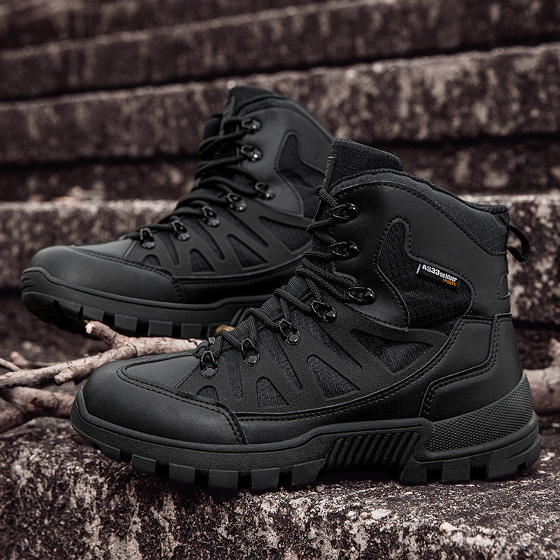 Herren Multifunktionale Trekkingstiefel mit hohem Knöchelschutz und robustem Design R&B