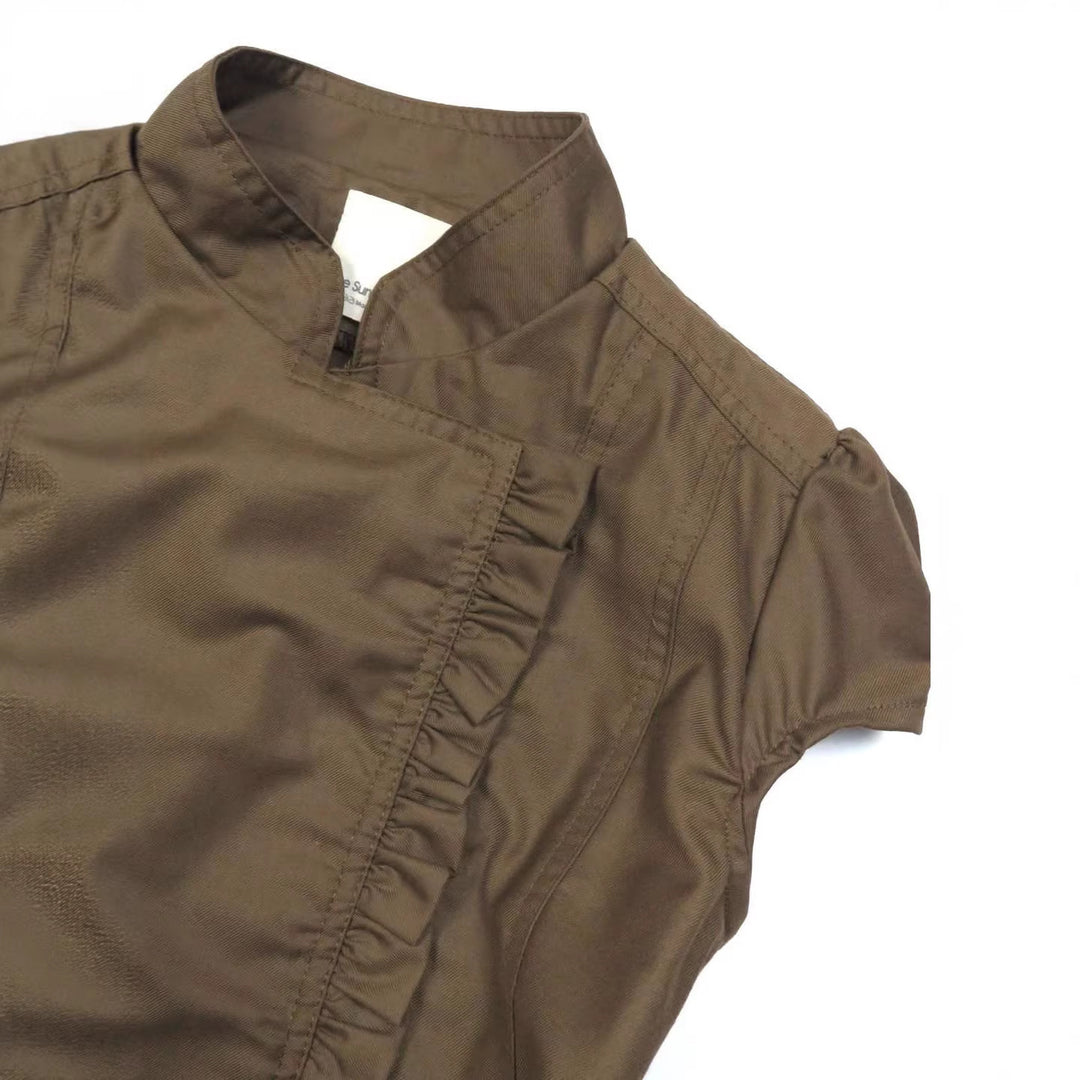 Damen Elegante Bluse mit Rüschen R&B