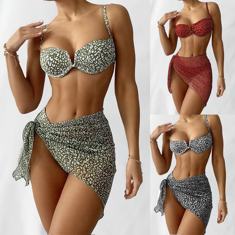 Damen Bikini Set mit umhüllendem Rock
