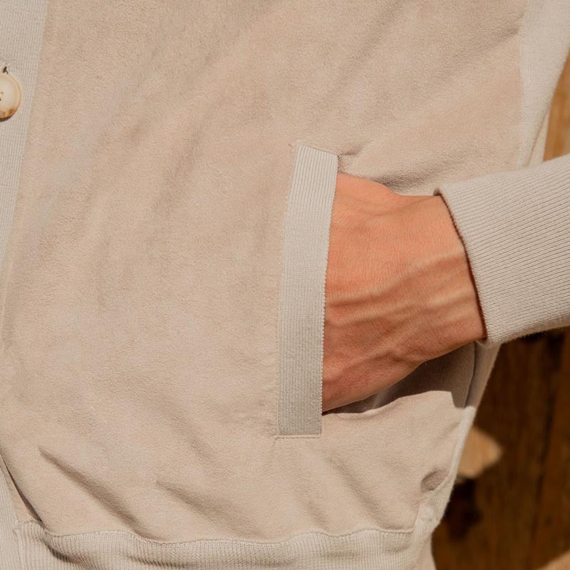 Herren modische Jacke mit praktischen Seitentaschen