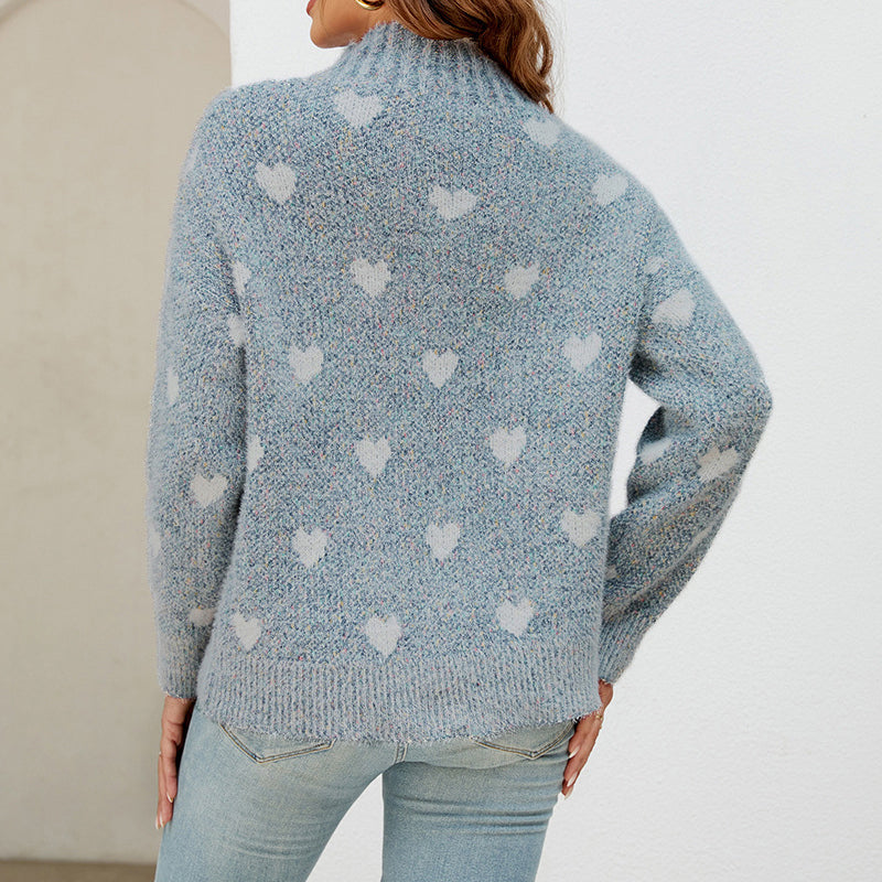 R&B | Kuscheliger Herzstrickpullover Für Alltag