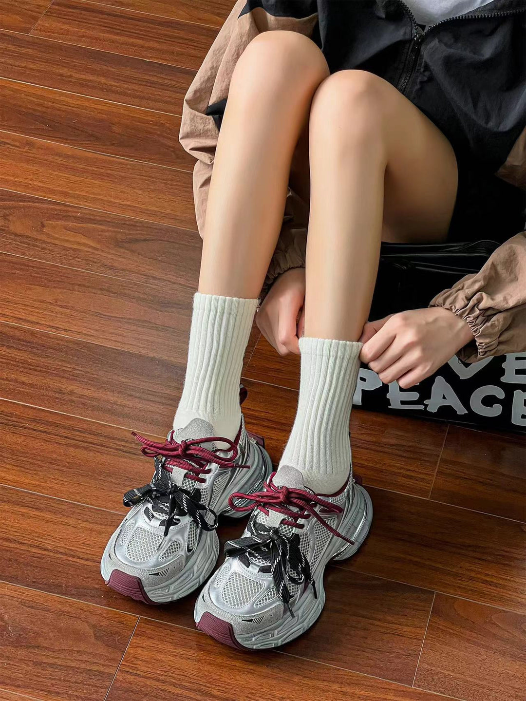 Damen Sportliche Lauf Sneakers mit atmungsaktiver Mesh-Oberfläche R&B
