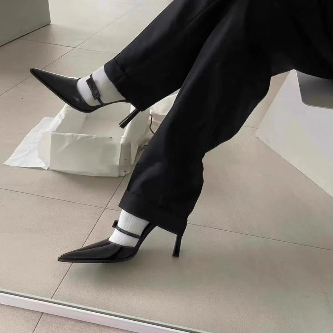 Damen elegante spitze Slingback-Pumps R&B