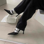 Damen elegante spitze Slingback-Pumps