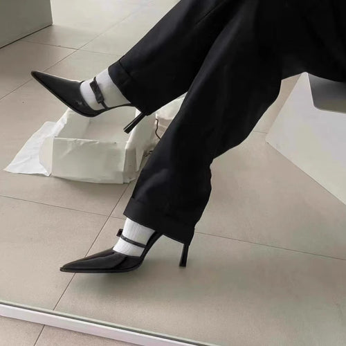 Damen elegante spitze Slingback-Pumps R&B
