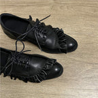 Damen Elegante Schnürschuhe mit Rüschendetail R&B