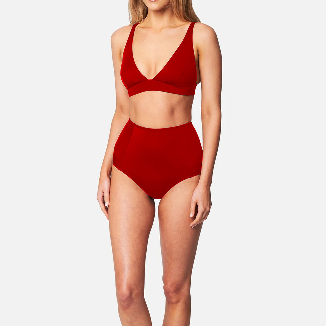 Damen Hochgeschnittener Bikini mit vorteilhaftem Schnitt R&B