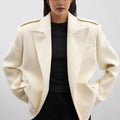 Damen Modischer Oversize-Blazer mit schmalen Revers R&B