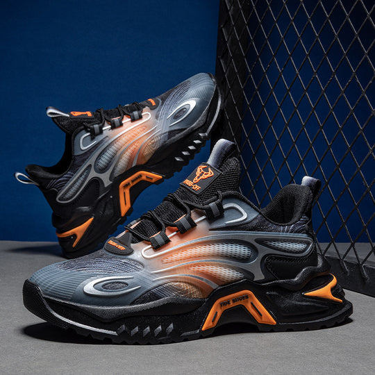 Damen modische sportive Sneakers mit rutschfester Laufsohle R&B