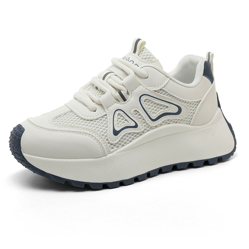 Damen sportliche Sneakers mit atmungsaktiver Mesh-Oberfläche und stoßdämpfender Sohle R&B