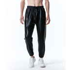 Herren futuristische Mesh-Hose im angesagten Metallic-Look R&B