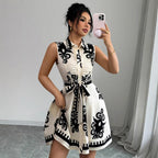 Damen Sommerkleid mit tailliertem Schnitt R&B