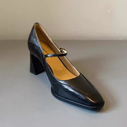 Damen Mary Jane Pumps mit elegantem Blockabsatz R&B