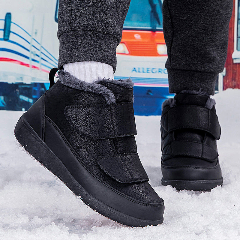 Damen Warme Winterboots mit verstellbaren Klettverschlüssen