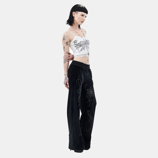Damen Spitzencamisole mit floralem Druck R&B