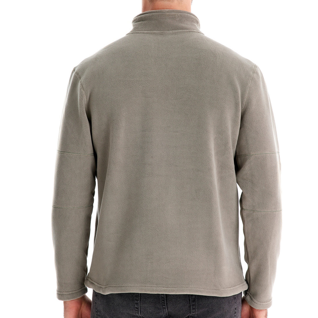 Herren Mikrofleece Pullover mit halbem Reißverschluss R&B