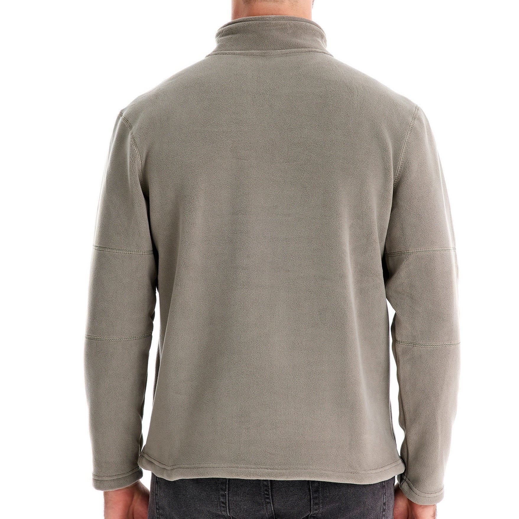 Herren Mikrofleece Pullover mit halbem Reißverschluss