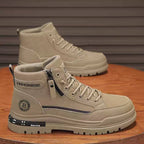 Damen Modische High-Top Stiefel mit robustem Sohlenprofil und praktischem Reißverschluss
