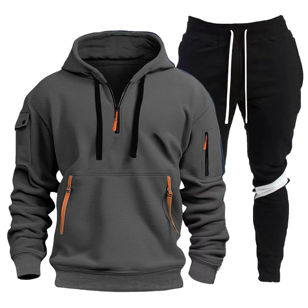 Herren Sportliche Hoodie- und Jogginghosen Kombination R&B