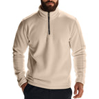 Herren Fleece-Pullover mit halbem Reißverschluss und atmungsaktiven Eigenschaften R&B