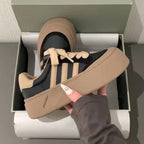 Damen Plattform-Sneaker mit strapazierfähigem Obermaterial und extrahoher Sohle R&B
