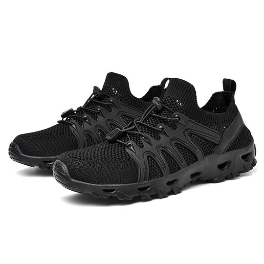 Damen Atmungsaktive Sportschuhe mit elastischem Schnürsystem und rutschfester Sohle R&B