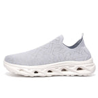 Damen Sportliche Slip-On Sneakers mit atmungsaktiver Oberflächenstruktur und dämpfender Sohle R&B