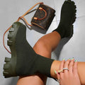 Damen Strumpfstiefel mit dämpfender Sohle und elastischem Knöchelbereich R&B