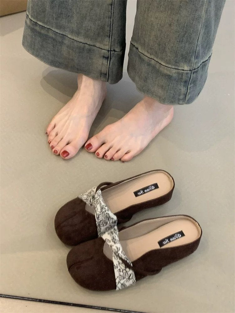 Damen Komfortable Mules mit dekorativem Obermaterial und ergonomischer Sohle R&B