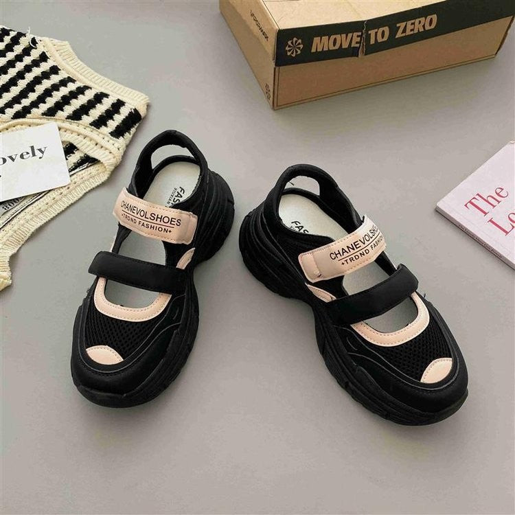 Damen Sportliche Sneaker mit verstellbaren Klettverschlüssen