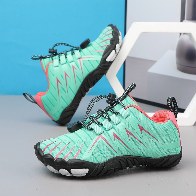 Unisex nan strapazierfähiger Multiaktiv-Wasserschuh mit stoßdämpfender Zehenschutzkappe und Schnellzugverschluss R&B