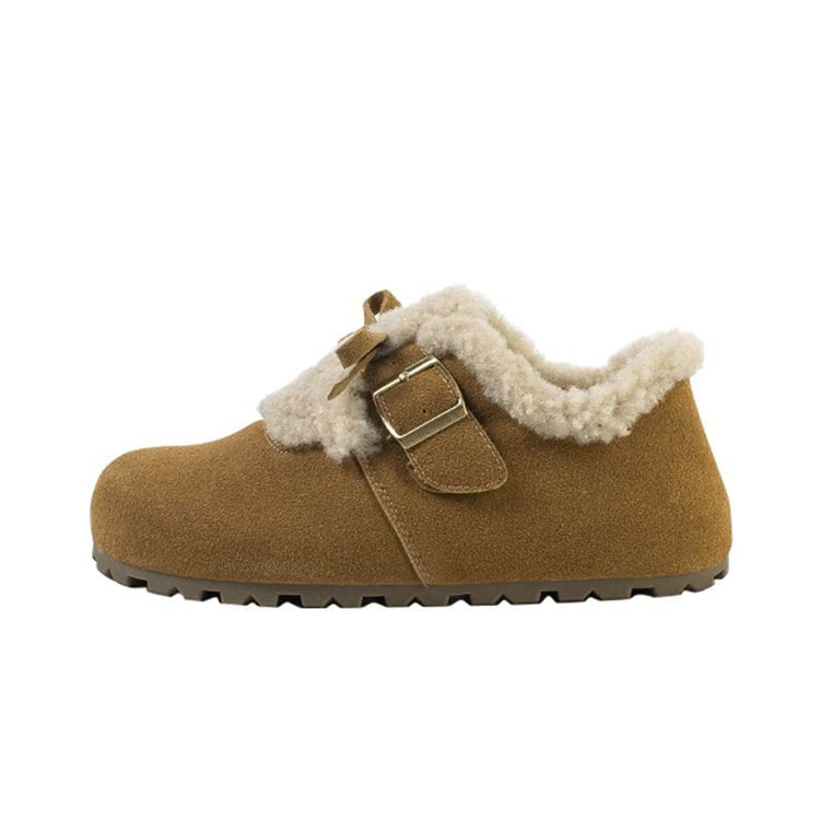 Damen Hausschuhe mit kuscheligem Lammfell-Heel von R&B