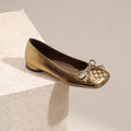 Damen Ballerinas mit geflochtenem Design und komfortablem Fußbett R&B