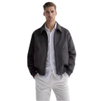 Herren Fleecejacke im sportlichen Stil mit praktischem Reißverschluss und seitlichen Taschen R&B