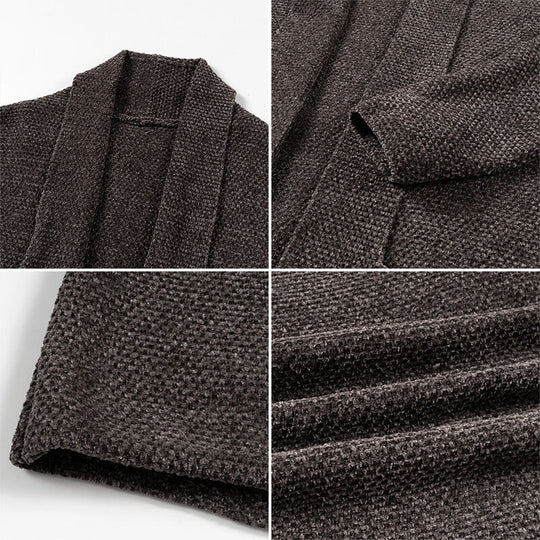 Damen lässige Strickjacke mit offenem Schnitt R&B