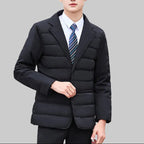 R&B | Damen Puffer Blazer Jacket - Mit Reverskragen und Ein-Knopf-Verschluss