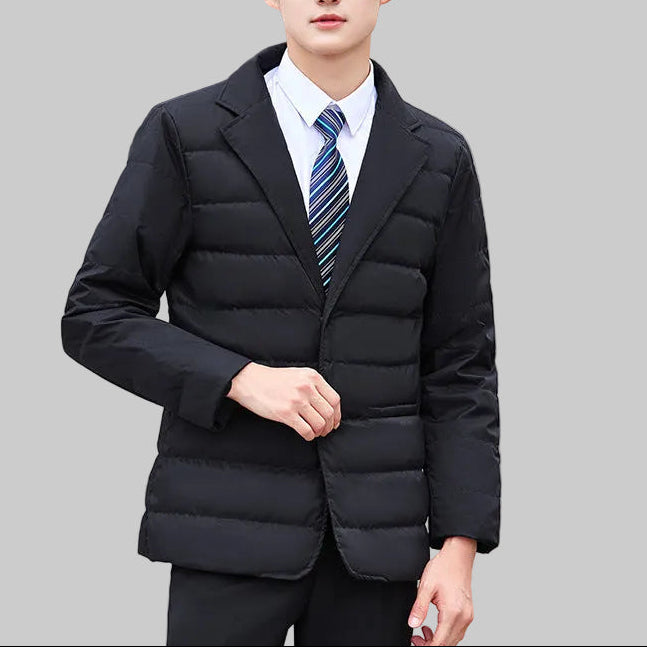 R&B | Damen Puffer Blazer Jacket - Mit Reverskragen und Ein-Knopf-Verschluss